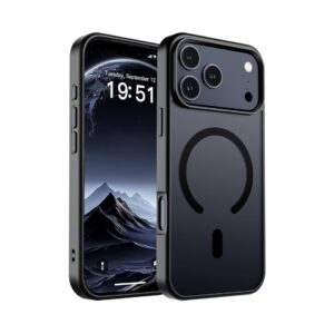Magnetic for iPhone 17 Pro Max Case (Compatible with MagSafe)(Military Grade Drop Protection) Translucent Matte Shockproof with Anti-Fingerprint Phone Cover